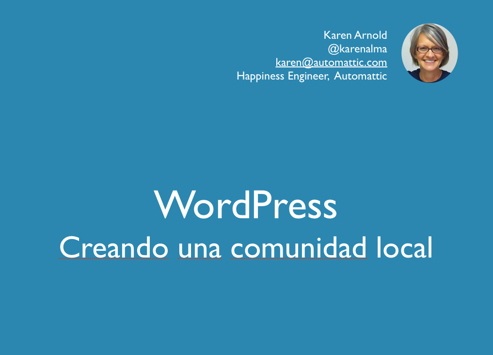 WordPress: Creando una Comunidad Local