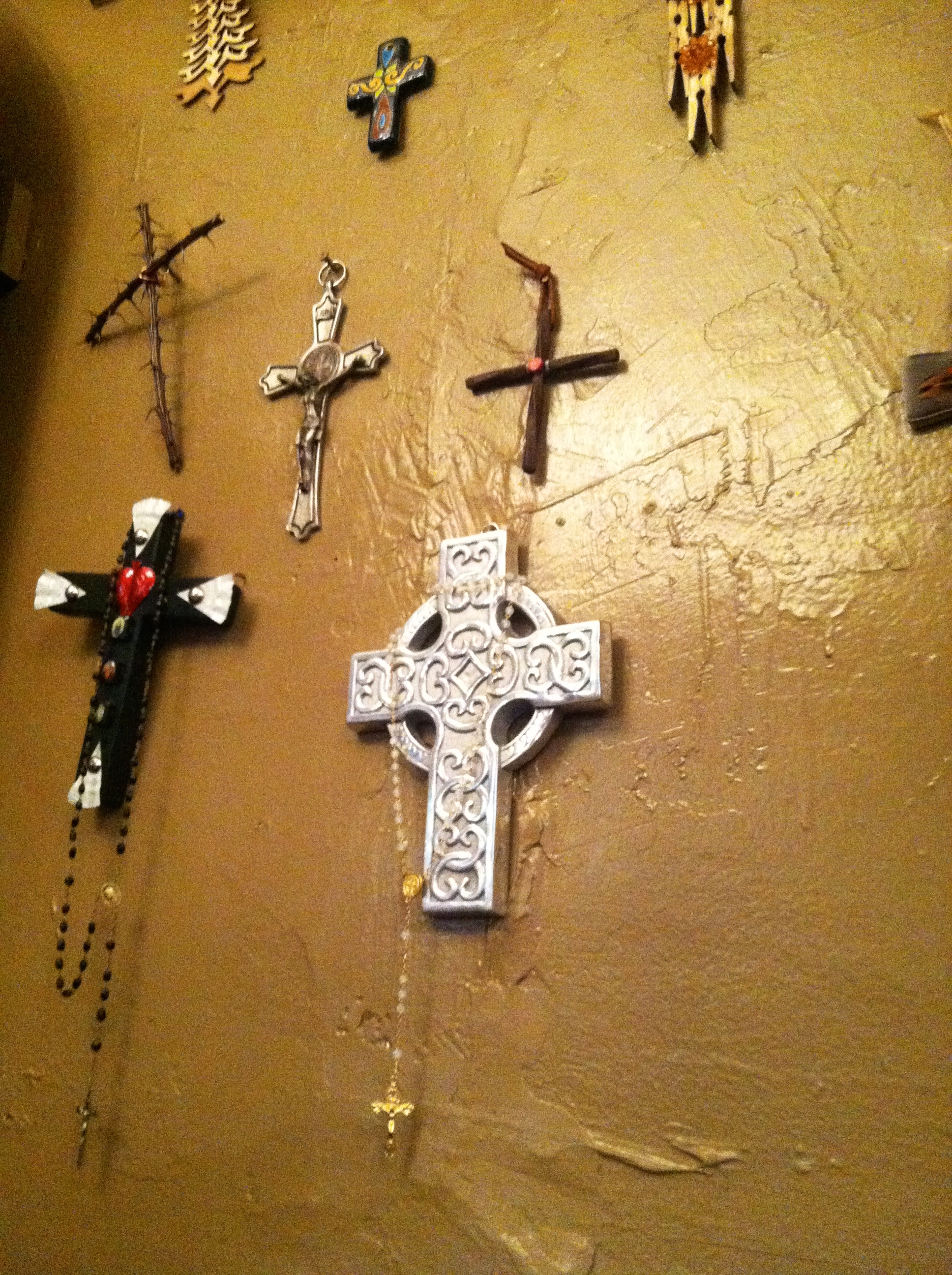 Forgotten Posts: Crosses on a Wall
