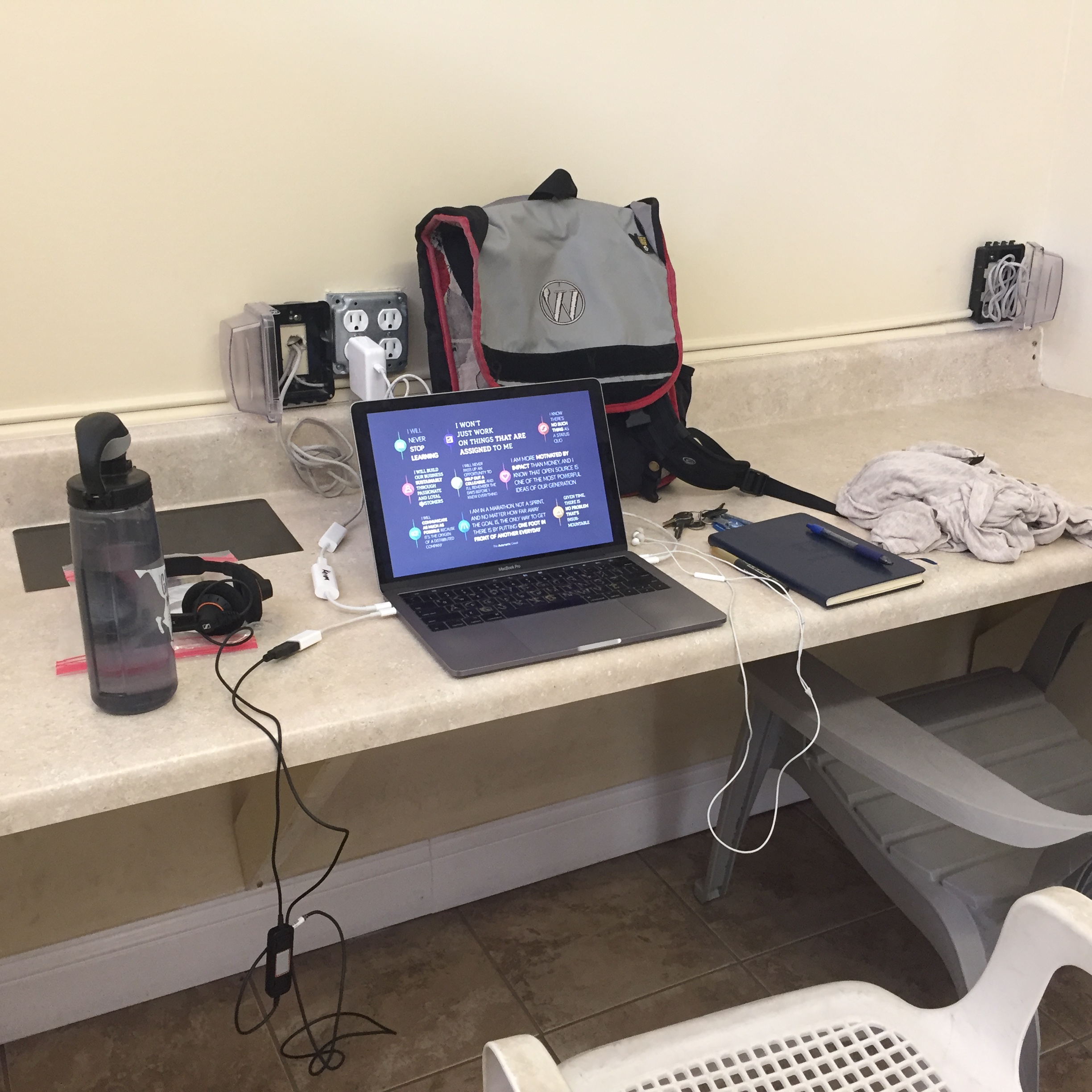 Working from the Road: Laundry Room Edition